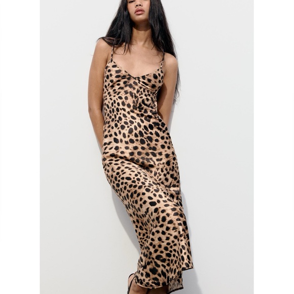 Zara Satin effect midi/maxi slip dress - Picture 3 of 7